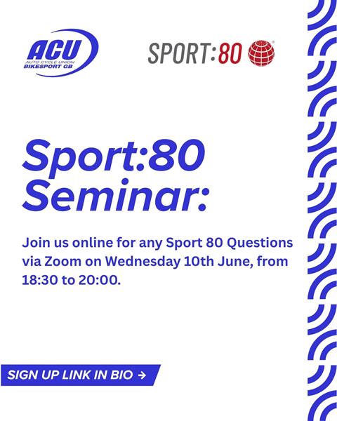 Sport:80 Online Support Seminar