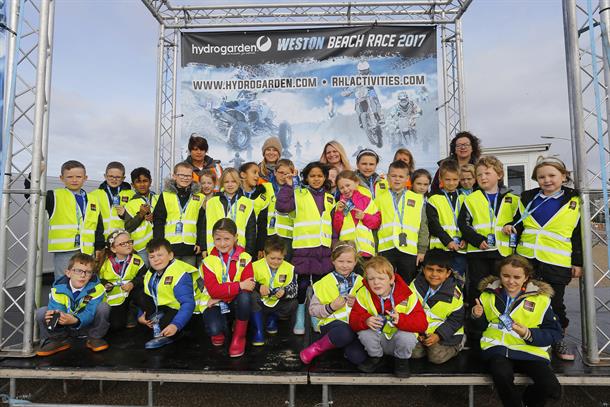 Primary School Students enjoy day out at HydroGarden Weston Beach Race
