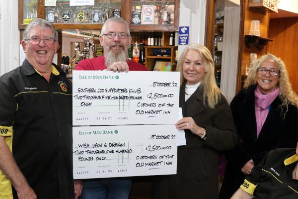 Old Market Inn Continues to Amaze in its Fund Raising With £5,000 Donations