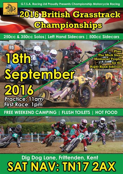 ACU British Grasstrack Championships head to Frittenden on Sunday