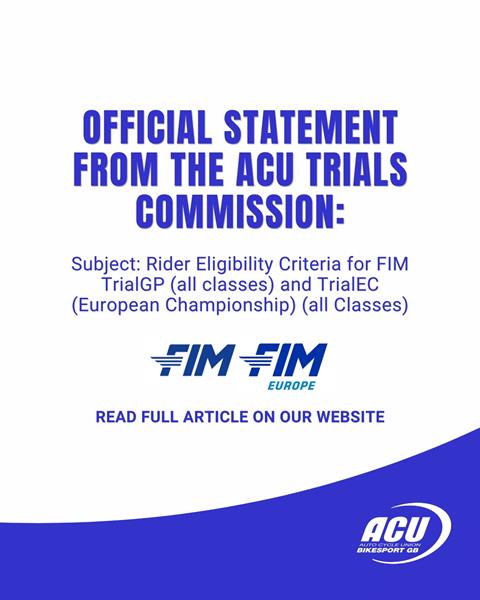 Official Statement from the ACU Trials Commission