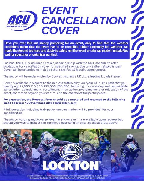 ACU Event Cancellation Cover – Protect Your Event Investment