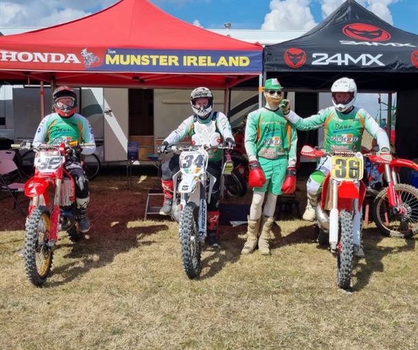 Team Munster in motion for VMXdN