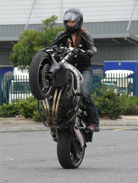 Chesca Miles - Britain's Top Female Stunt Rider - Races at Thundersprint 2011 