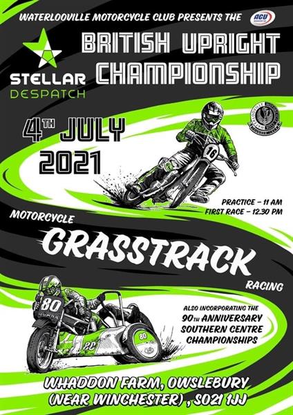 Waterlooville Set for the 2021 'Stellar Despatch’ British Upright Grasstrack Championship