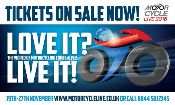 Motorcycle Live 2016 tickets on sale now