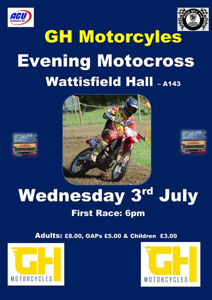 GH Motorcycles Evening Motocross – Wednesday 3rd July
