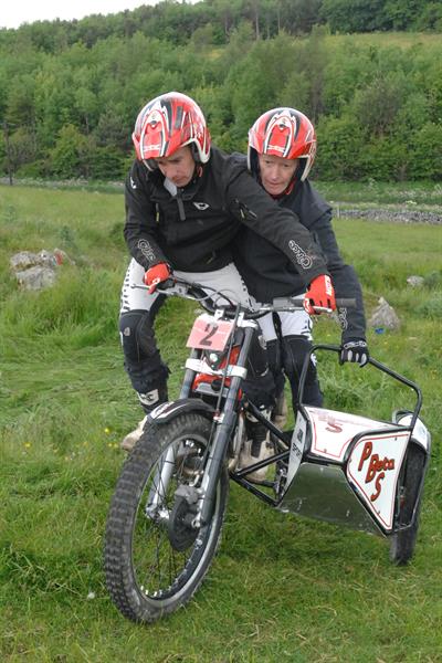 Mansfield Maun MCC ACU Luscombe Suzuki Leeds British Trials Sidecar Championship
