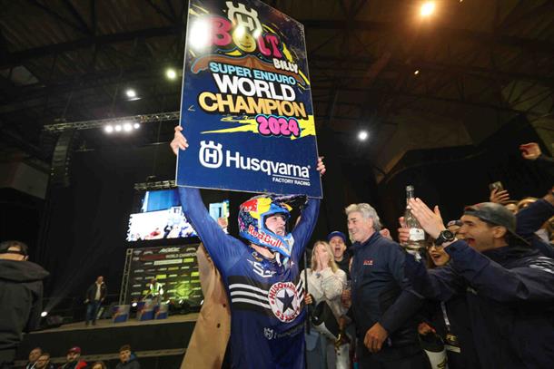 Flawless Bolt crowned 2024 SuperEnduro World Champ in Newcastle