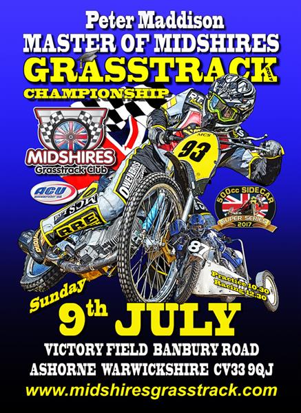2017 Peter Maddison Master of Midshires Grasstrack – 9th July
