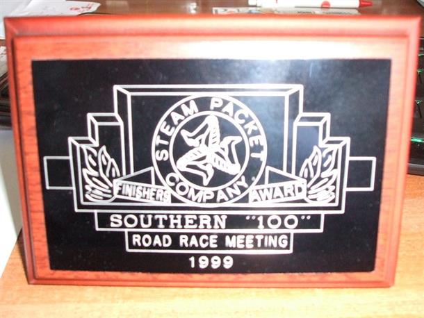 Southern 100 Finishers Plaque Fund and 2020 Badges