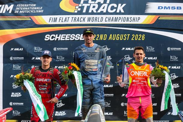 Bell on top at Scheessel as Neave leads FIM Flat Track World Championship