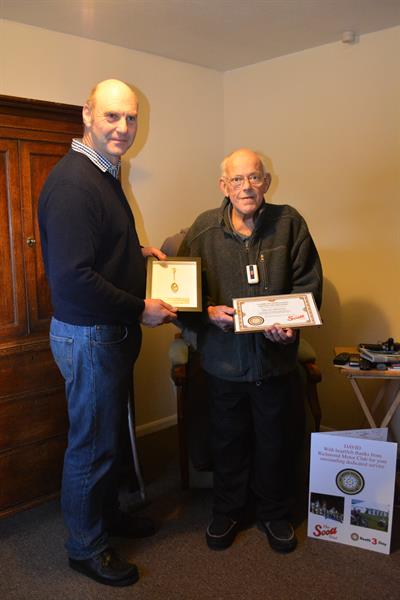 RICHMOND MOTOR CLUB RECOGNISES STALWART DAVID ALLINSON