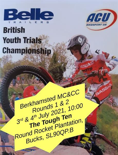 ACU Belle Trailers British Solo Youth A/B/C/D Trials Championship, Rounds 1 & 2, The Tough Ten