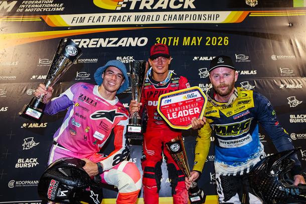 Boughen extends his FIM Flat Track World Championship lead in Italy