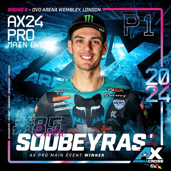 Soubeyras Wins Arenacross London Main Event