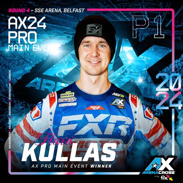Harri Kullas Wins Arenacross Round 4 in Belfast