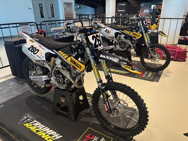 Kawasaki and Triumph both back Arenacross World Tour Finals