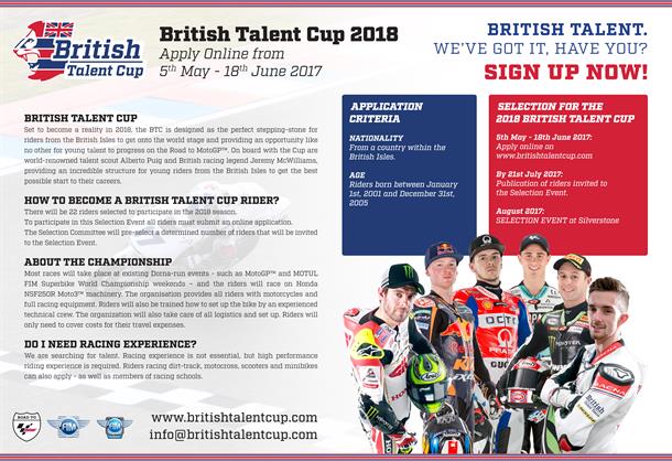 BRITISH TALENT CUP - Online Applications Now Open