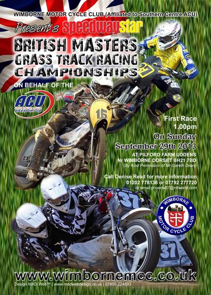 2013 British Masters Grass Track Championships.