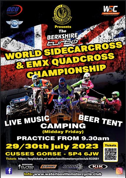 World Sidecar Motocross Heads to the UK on July 29th and 30th at Cusses Gorse
