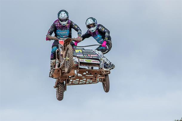 Wilkinson & Millard make it back to back British Sidecarcross titles at Wakes Colne Finale