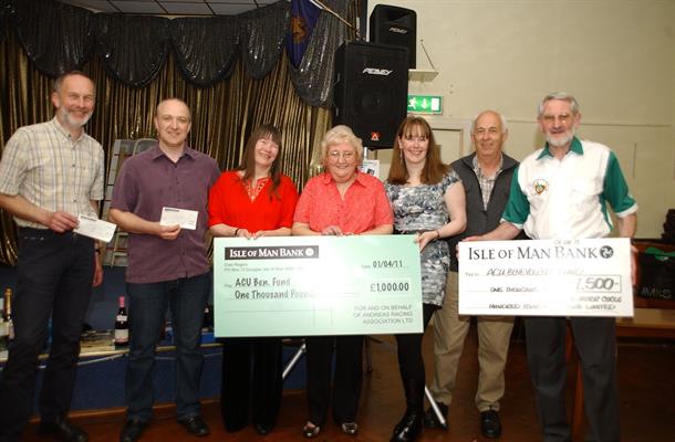 Isle of Man Club's raise £3500 for the Benevolent Fund