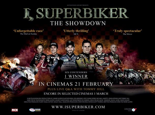 'I, SUPERBIKER  - THE SHOWDOWN' COMES TO CINEMAS ACROSS UK & IRELAND IN FEBRUARY 2012