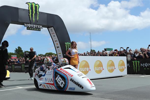 Birchalls storm to second sidecar TT race win