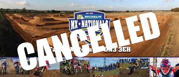 Opening round of the MX Nationals this weekend at FatCat has been cancelled