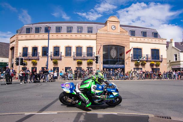 Riders Prepare for the Manx Grand Prix