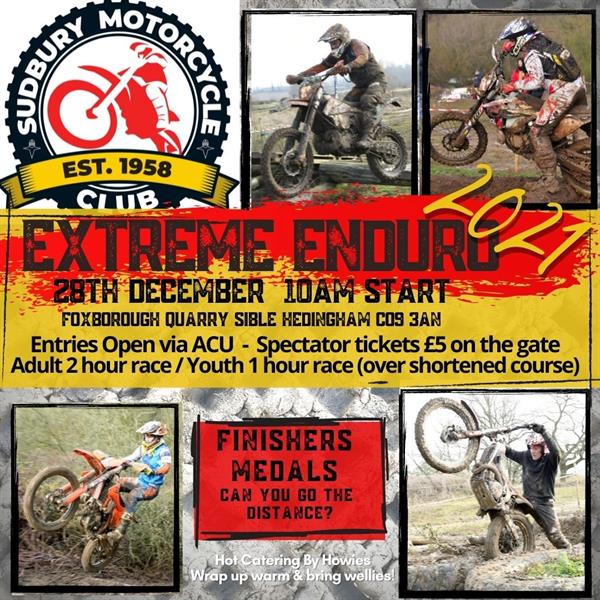 Sudbury MCC Extreme Enduro – 28th December – Entries Open Now