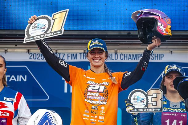 Awesome Abellan takes FIM Women’s Trial World Championship title