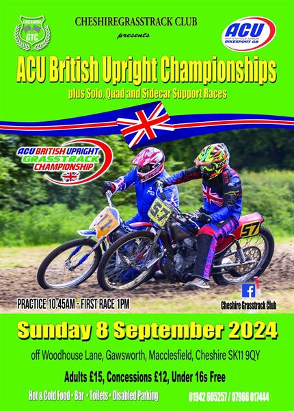 ACU British Upright Championship on Sunday 8th September