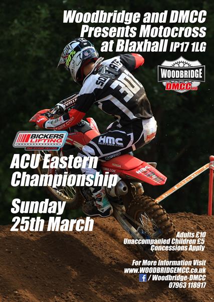 Exciting Line up for ACU Eastern Motocross Championship Opener at Blaxhall on Sunday 25th March
