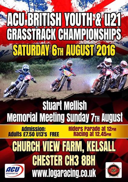 British Youth and Under 21 Grass Track Championship takes place this weekend