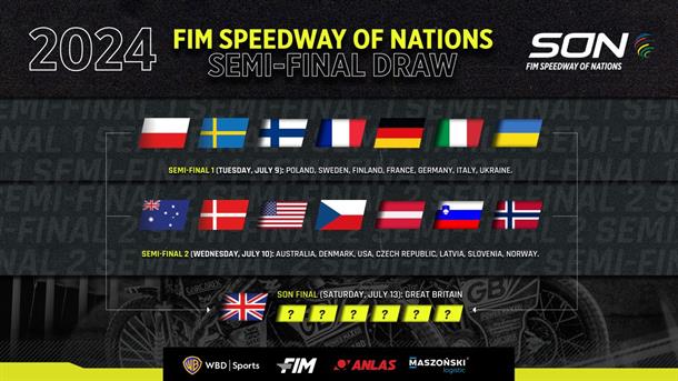 2024 FIM Speedway of Nations Semi-Final Draw Revealed