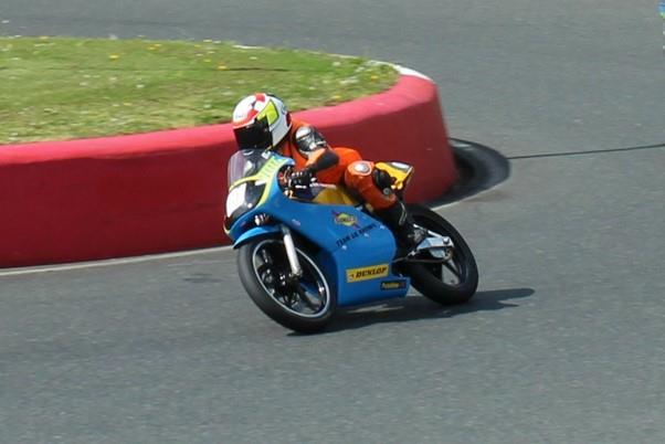 50-80 cc Racing Group Second round saw David Degroot Double Up at Mallory Park Circuit
