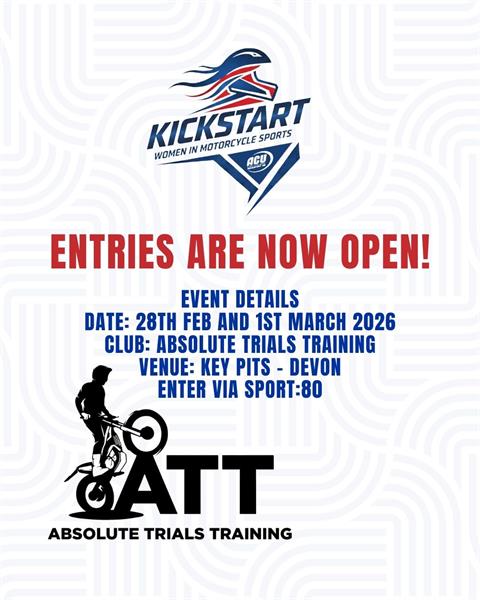 Entries are now open on Sport 80 for the first ACU Kickstart Women’s Trials.