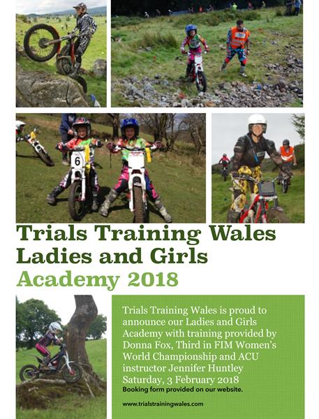 Trials Training Wales Ladies and Girls Academy 2018