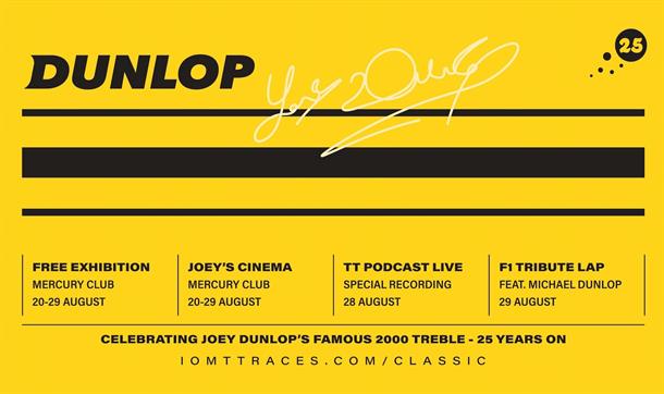 Joey Dunlop 2000 Treble: Pop-Up Exhibition, Cinema and Celebrations