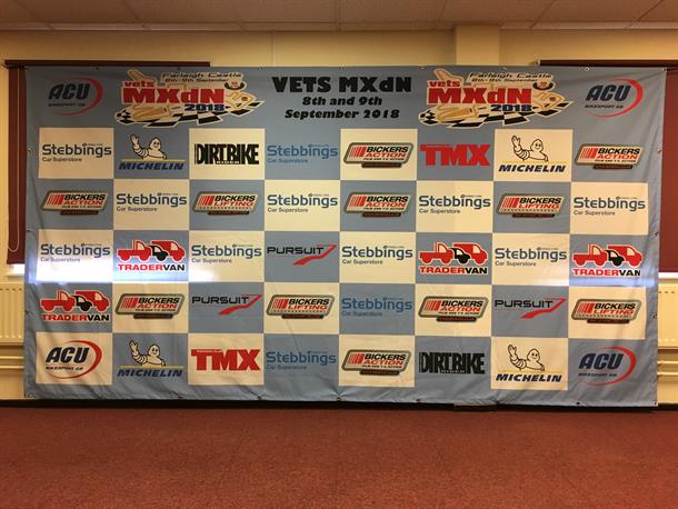 Vets MXdN Podium Backdrop Up for Auction