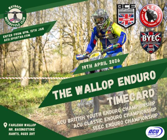 The Wallop Enduro - 19th April - Entries open Monday 8pm!
