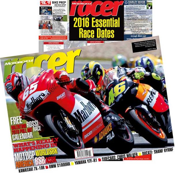 Motorcycle Racer - with Free 2016 Events Poster