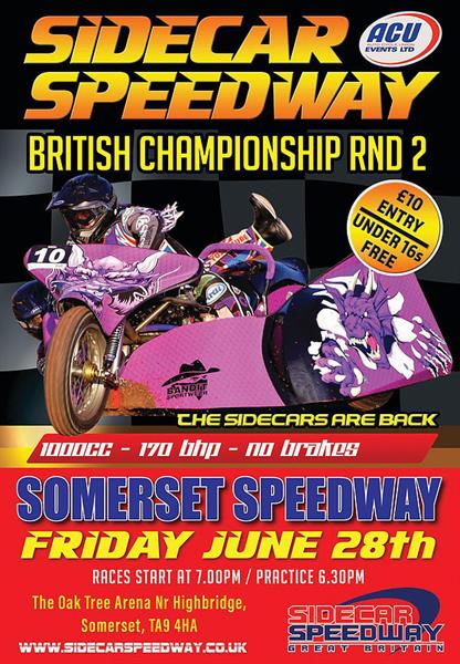 Sidecar Speedway heads to Somerset this Friday