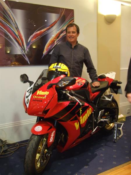 TT Legend John McGuinness launches the Joey Dunlop Foundation's 2013 Tombola Prize.
