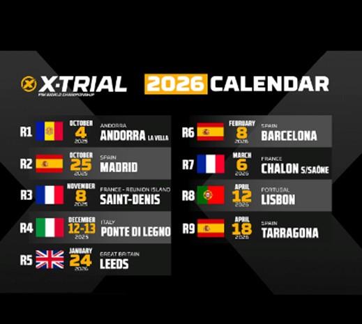 2026 X-TRIAL SCHEDULE CONFIRMED