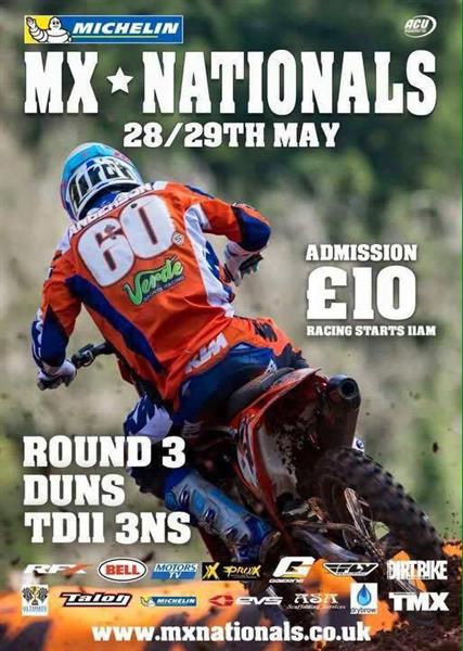 Michelin MX Nationals heads to Duns on 28th and 29th May for Round 3