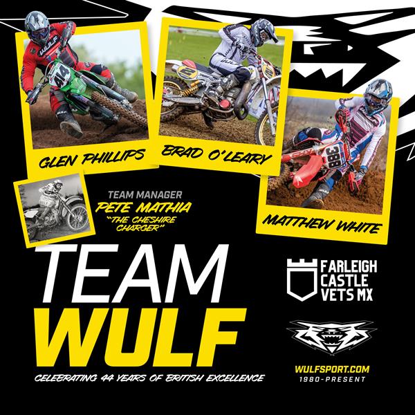 Team Wulf roar in for Farleigh Castle Vets MX
