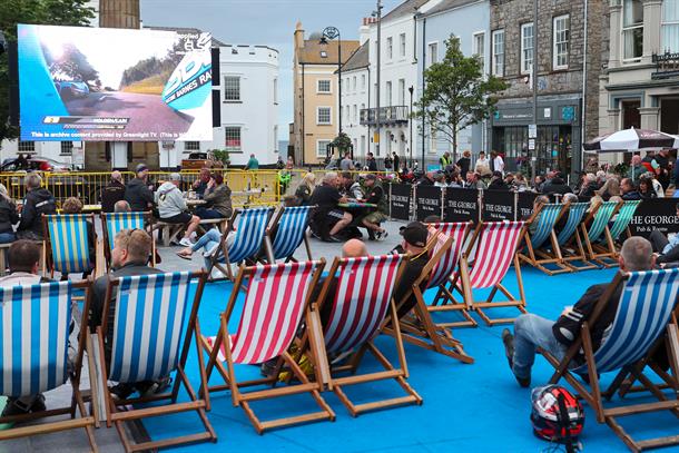 Town Centre Fan Park for Southern 100 Road Races